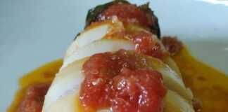 Γεμιστό Καλαμάρι με γαρίδες