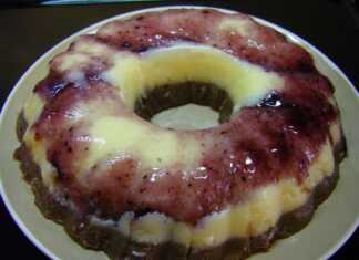 Δίχρωμο Κέικ χωρίς ψήσιμο