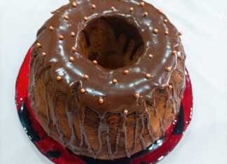 κέικ πορτοκάλι με γλάσο σοκολάτας