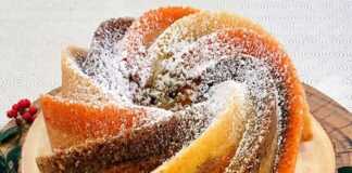 Κεικ Μαρμπέ με τρεις γεύσεις