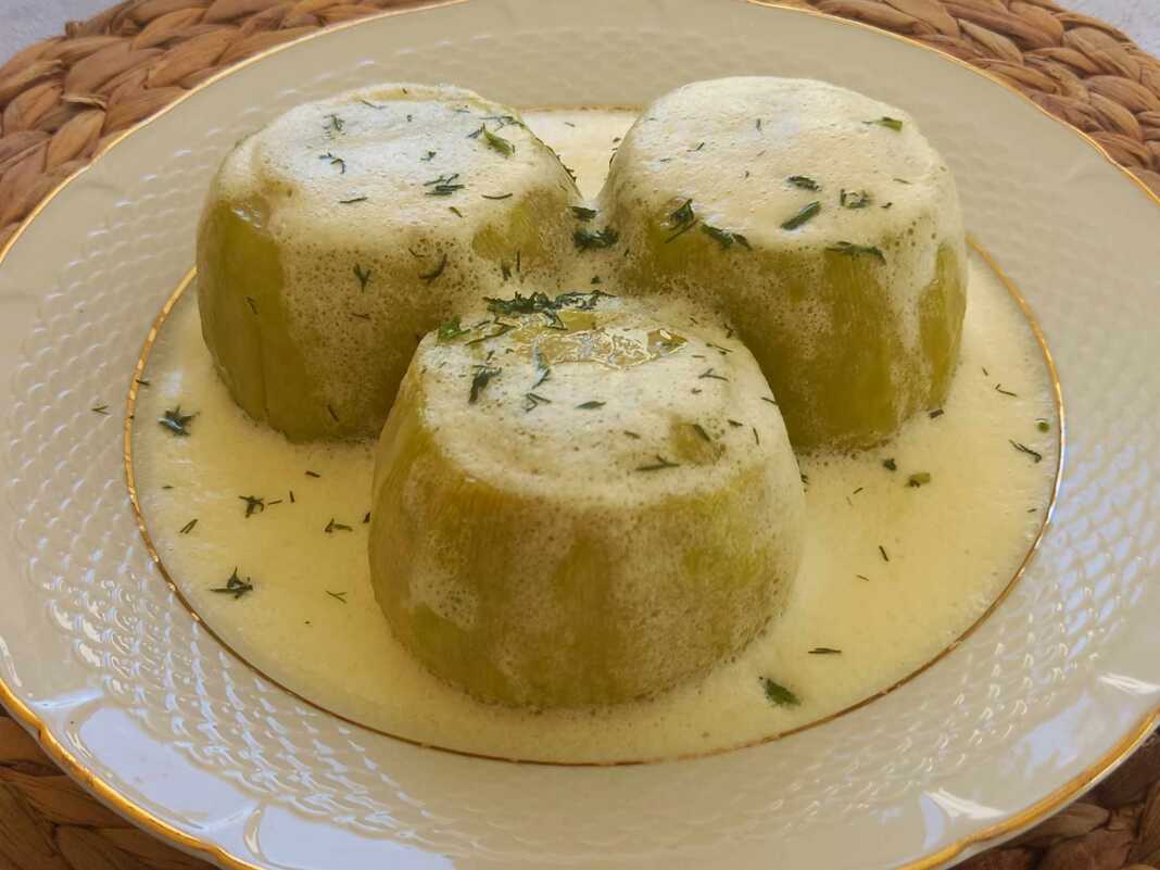 Κολοκυθάκια γεμιστά αυγολέμονο