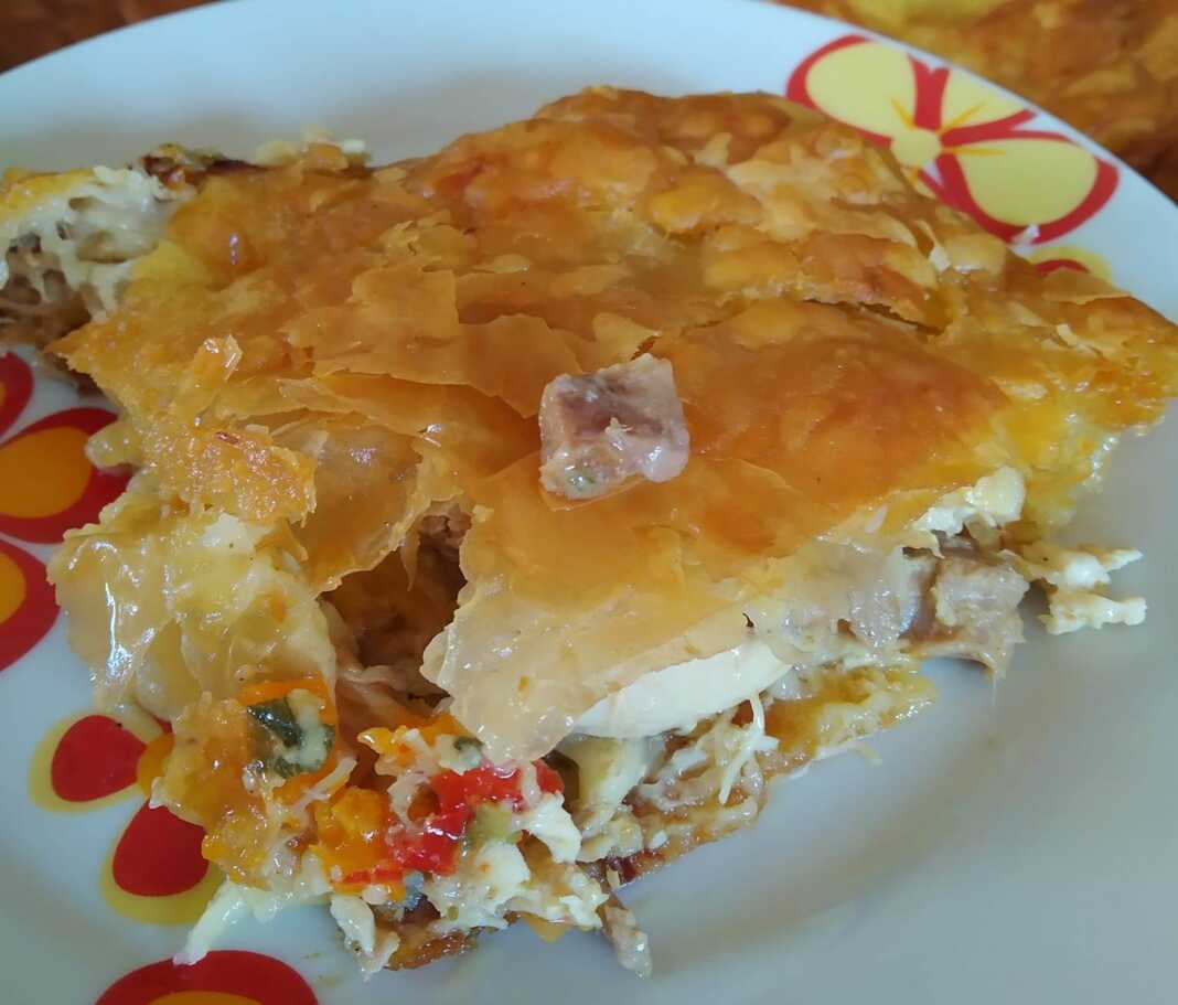 kotopita Κοτόπιτα με φύλλο κρούστας