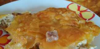 Κοτόπιτα με φύλλο κρούστας 