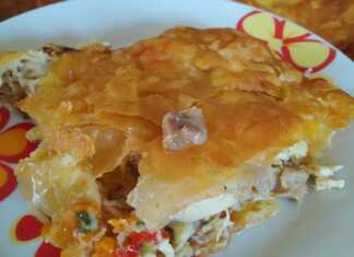 Κοτόπιτα με φύλλο κρούστας 