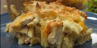 Πέννες με κοτόπουλο στον φούρνο