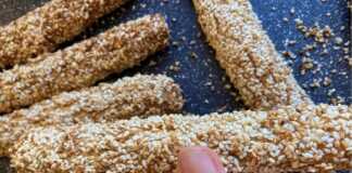 Κριτσίνια με σουσάμι