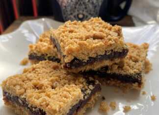 Mπάρες χουρμά με βρώμη