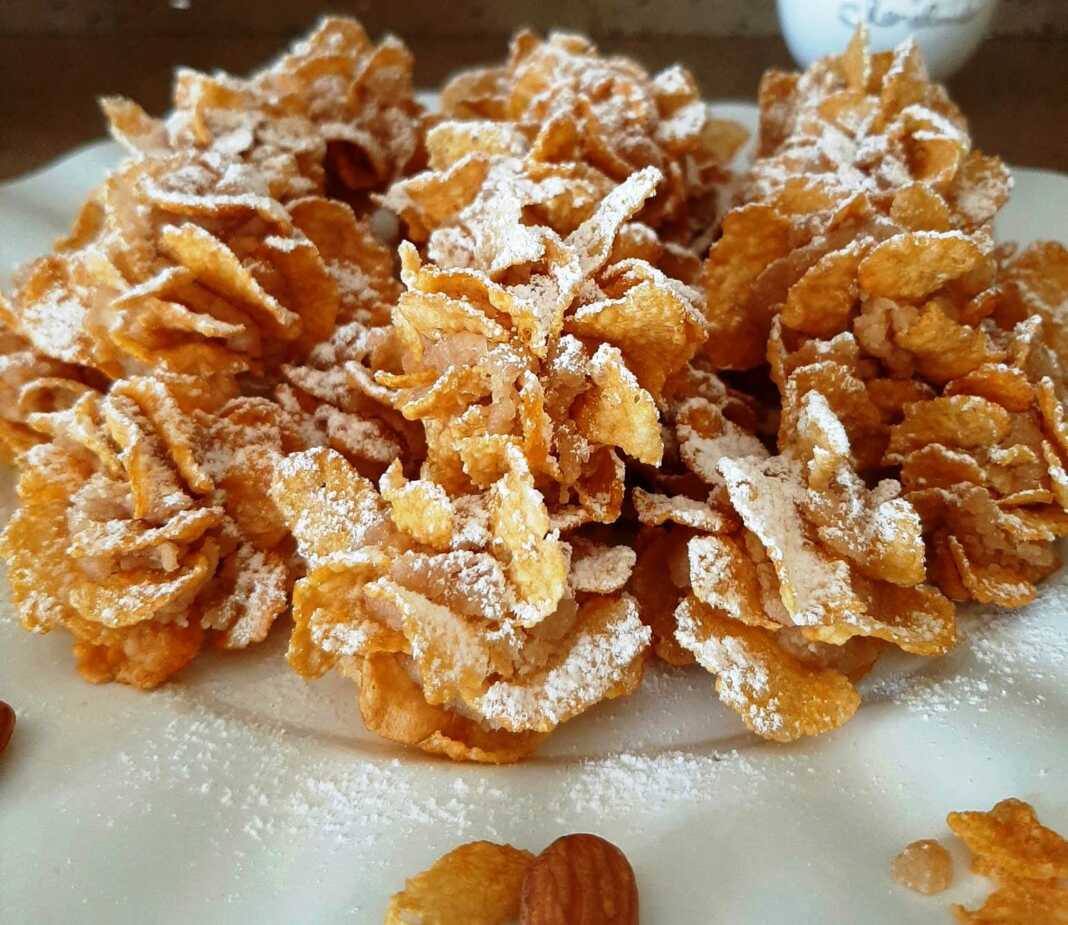 Μπισκότα με κορν φλεικς χωρίς ψήσιμο
