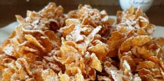 Μπισκότα με κορν φλεικς χωρίς ψήσιμο