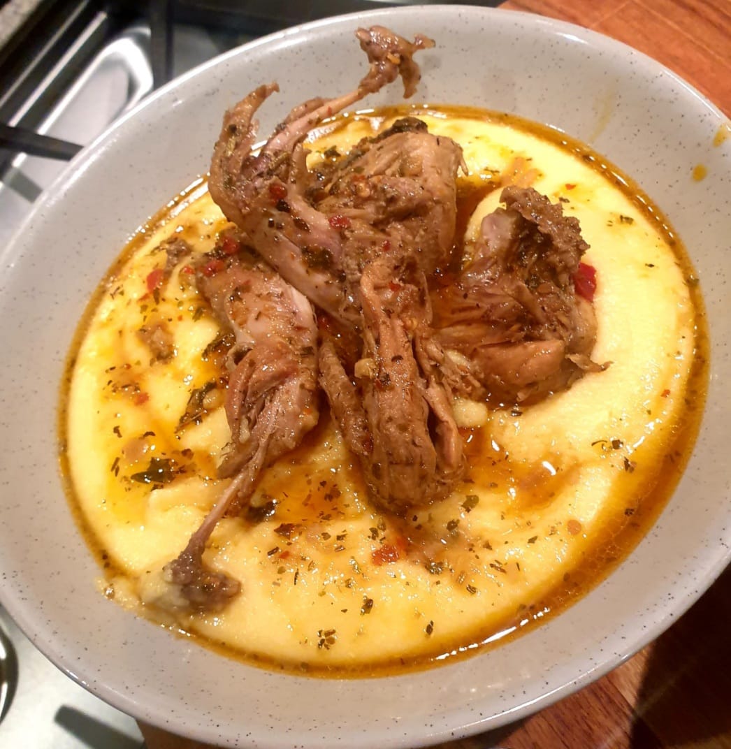 ortikiaPolenta Πολέντα με ορτύκι