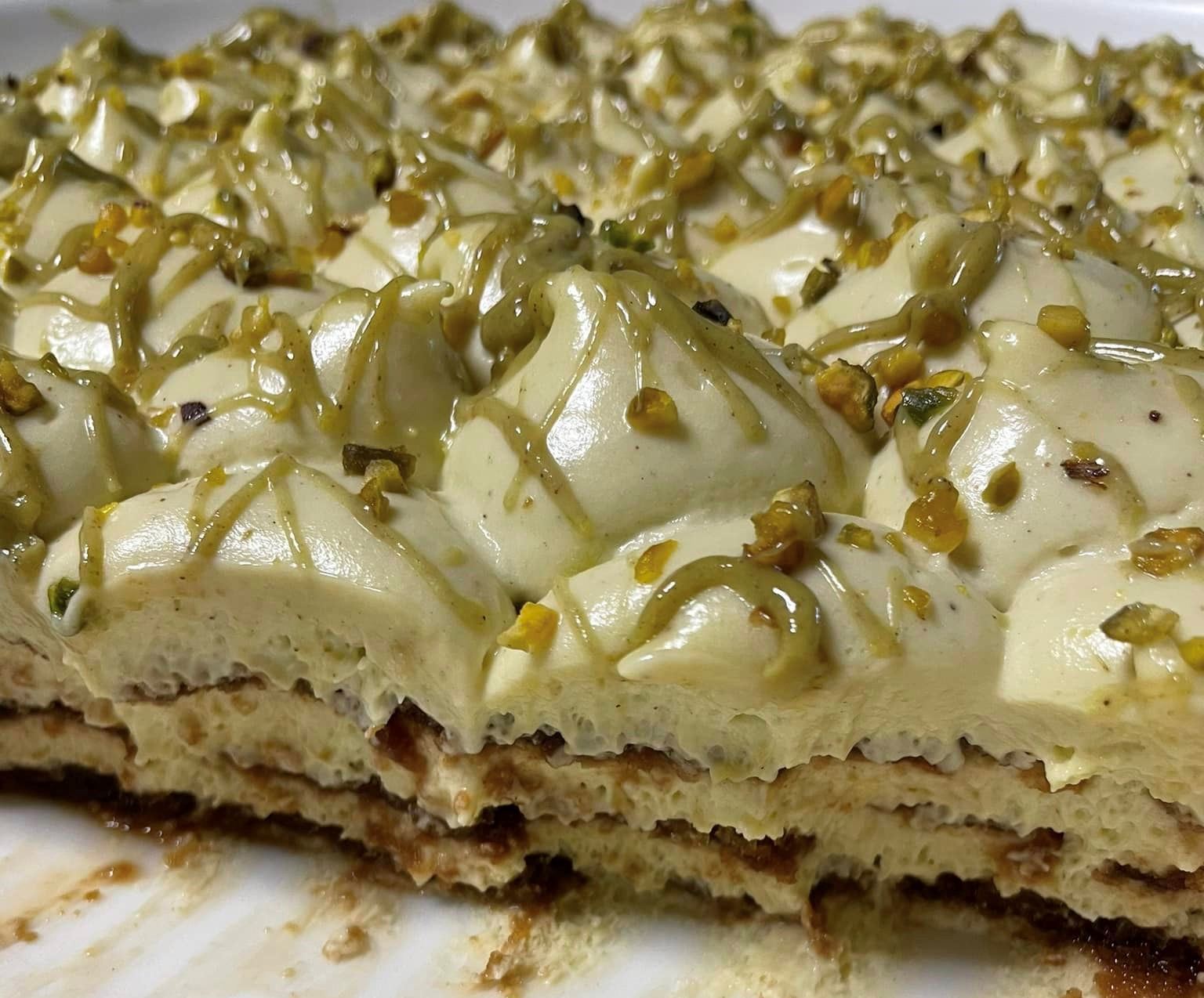 Τιραμισού με φυστίκι αιγίνης