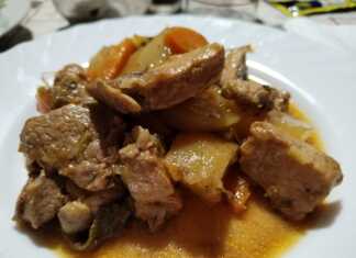 Χοιρινό με πράσο και σέλινο