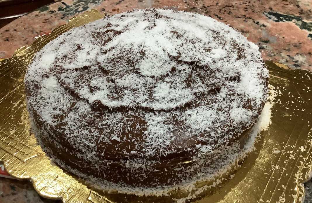 Κέικ καρύδας και νουτέλα 