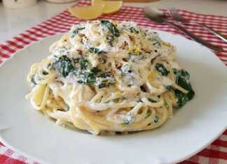 Μακαρόνια με ρικότα λεμόνι και σπάνακι