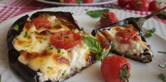 Μελιτζάνες με γέμιση τυριού