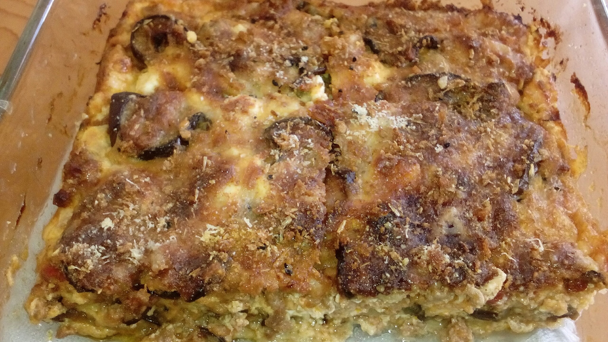 Σουφλέ μελιτζάνας με κιμά