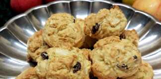 Βραχάκια με σταφίδες και μήλα