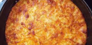 Ζαμπονοκασερόπιτα χωρίς φύλλο