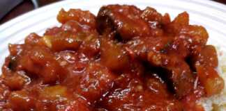 Μακαρόνια με σάλτσα μελιτζάνας