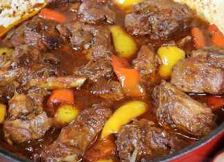 Αρνάκι με πιπεριές στην κατσαρόλα