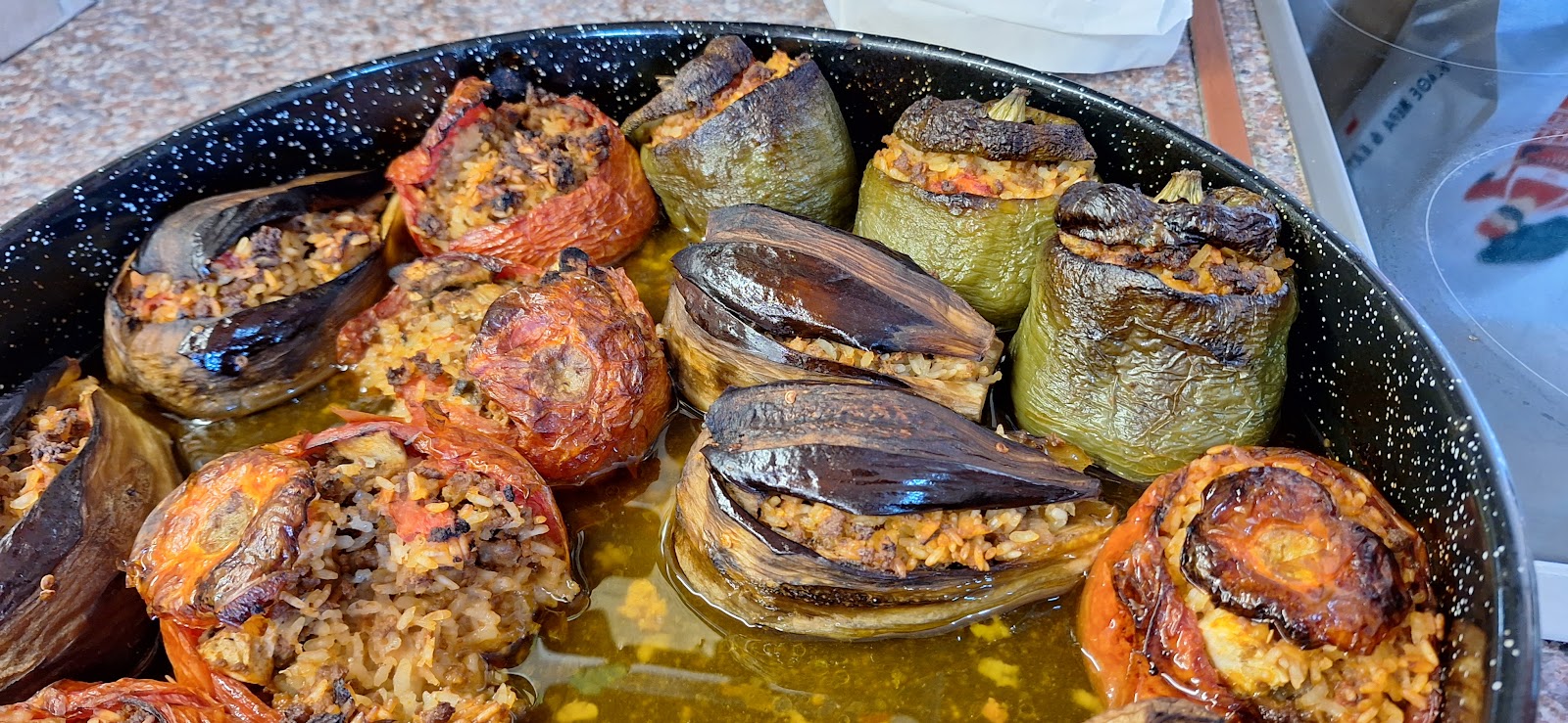 gemista Γεμιστά με κιμά!!! Μελιτζανες Πιπεριές και Ντομάτες