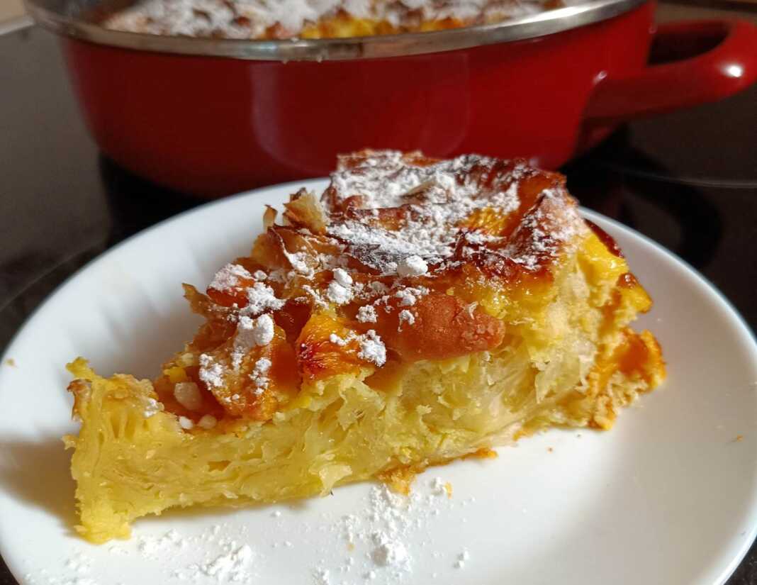 Γλυκάκι με γιαούρτι, ροδάκινο, και φύλλο κρούστας!