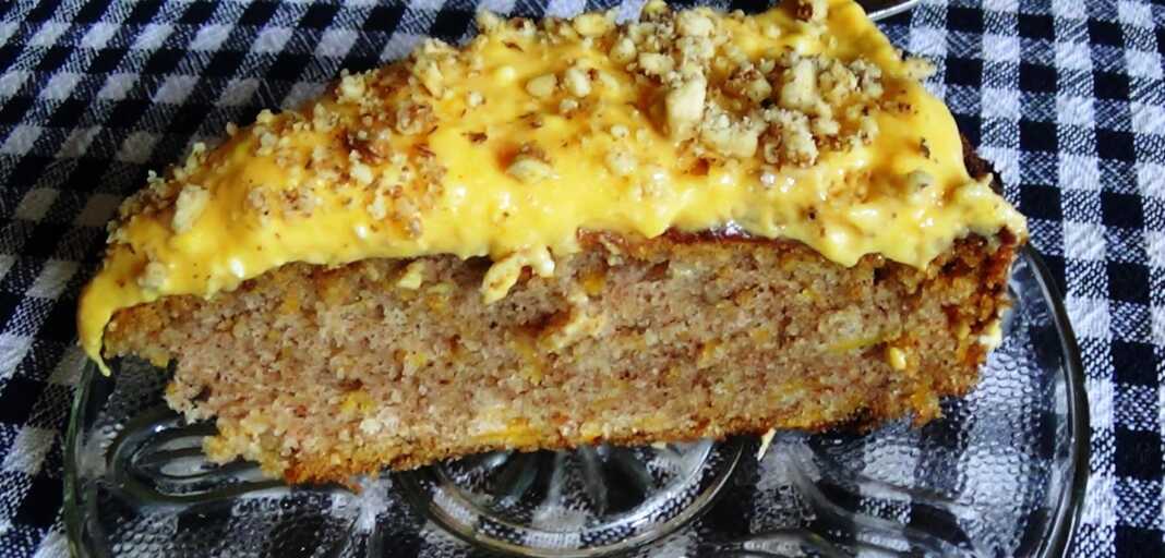 Κέικ με κολοκύθα και κρέμα λεμονιού