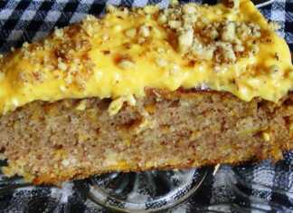 Κέικ με κολοκύθα και κρέμα λεμονιού