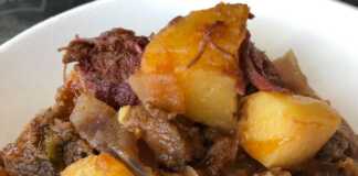Κοκκινιστό Κρέας με πατάτες
