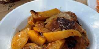 Κοτόπουλο με πατάτες σε πορτοκάλι και μέλι