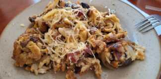 Ομελέτα με Παστουρμά και κρεμμύδια