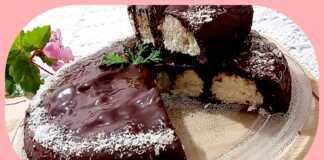 Τούρτα με τρουφάκια καρύδας