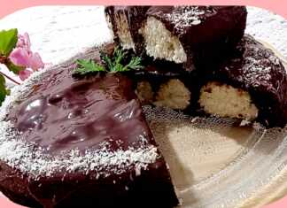 Τούρτα με τρουφάκια καρύδας