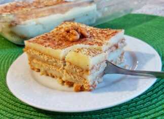 Μπισκοτογλυκό με κρέμα βανίλιας