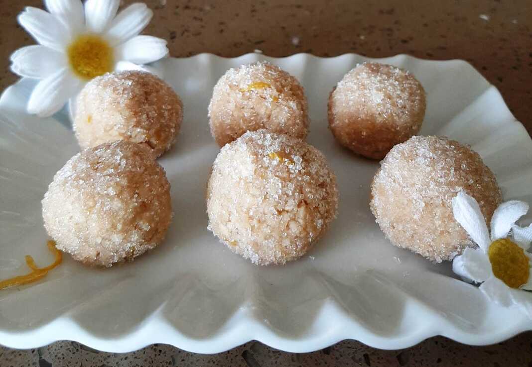 Τρούφες γκοφρέτας λεμονιού