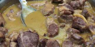 Χοιρινό με σάλτσα μουστάρδας