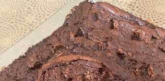 Brownies με σοκολάτες Mars και καραμέλα