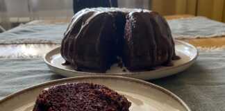 Κέικ σοκολάτας με κρέμα γάλακτος