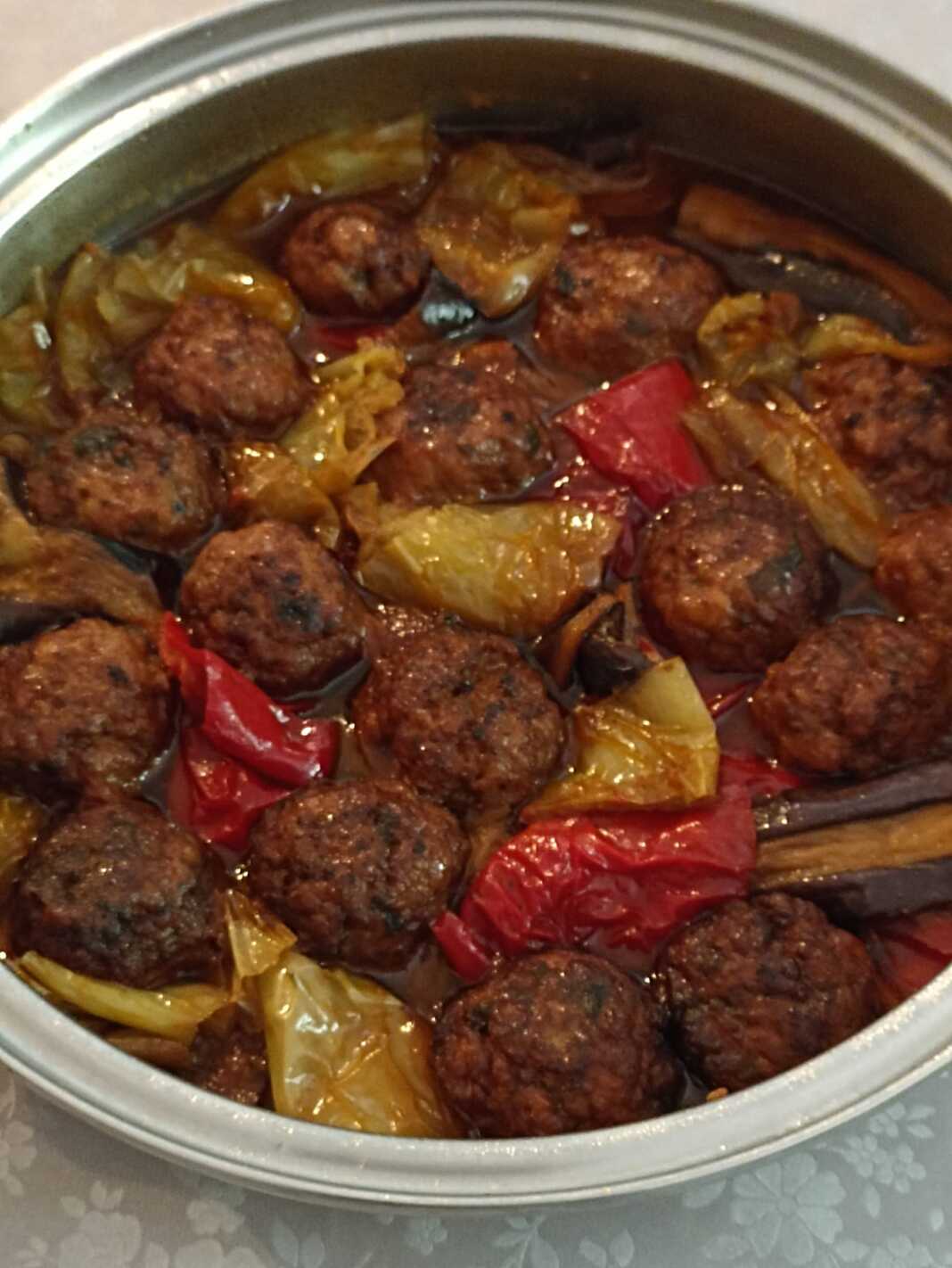 melitzanesKeftedakia Κεφτεδάκια με πιπεριές και μελιτζάνες!