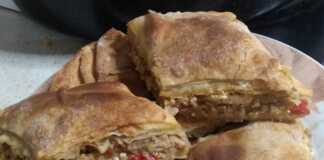 Μελιτζανόπιτα με φέτα και νόστιμες πιπεριές!!!😋😋 Μελιτζανόπιτα με φέτα