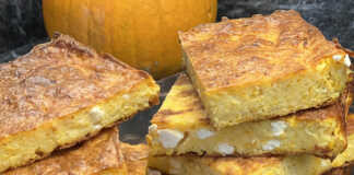 μπατζίνα με φέτα και κολοκύθα