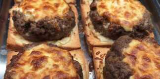 Μπιφτέκια φωλιές με πουρέ πατάτας