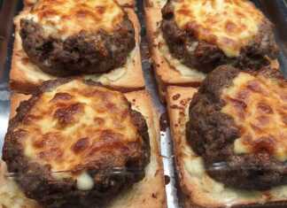 Μπιφτέκια φωλιές με πουρέ πατάτας