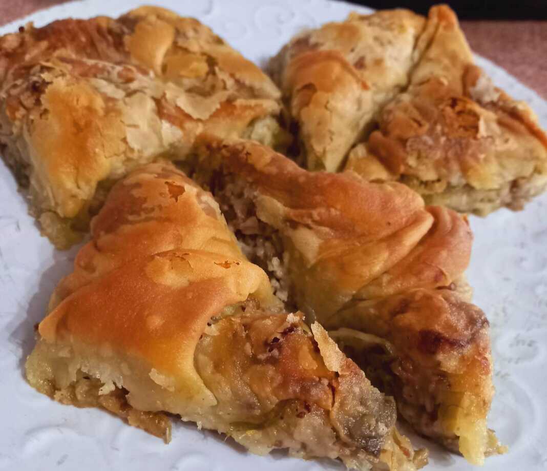 Πρασοκιμαδόπιτα