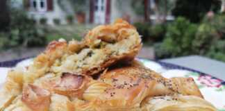 πρασόπιτα με κατσικίσιο τυρί