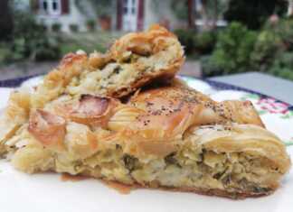 πρασόπιτα με κατσικίσιο τυρί