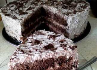 Τούρτα σεράνο με παντεσπάνι