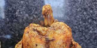 κοτόπουλο στο φούρνο με μπύρα