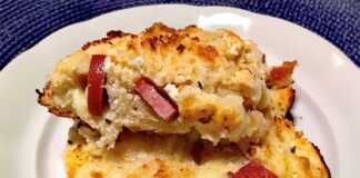 αλμυρό κέικ με μπαγιατικο ψωμί