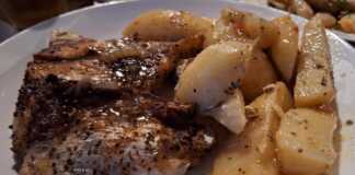 γαλέος με πατάτες και κρεμμύδια